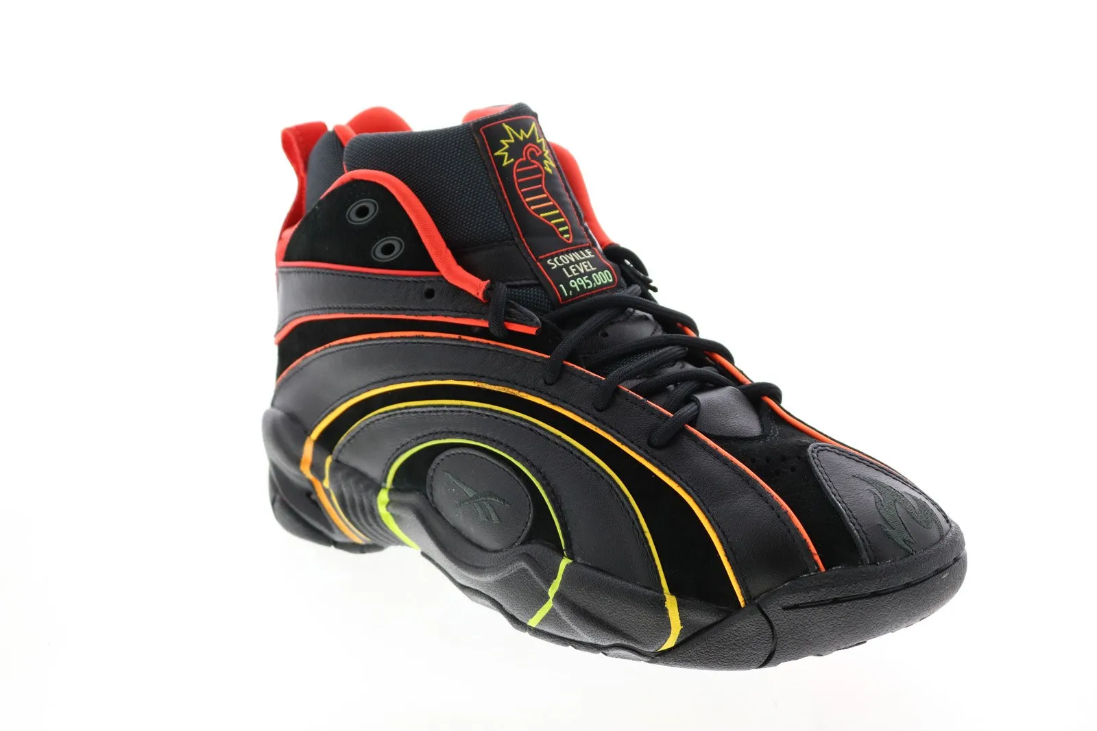 Reebok Shaqnosis Hot Ones Mens Black Collaboration Sneakers Shoes