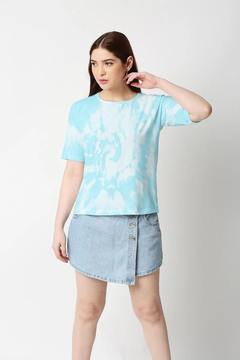 Relaxed Blue Drop Dye Shirt