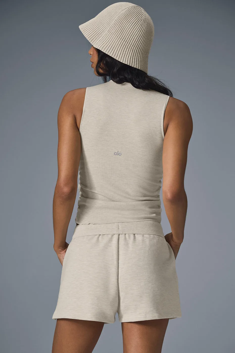 Ribbed Tank Top - Oatmeal Heather