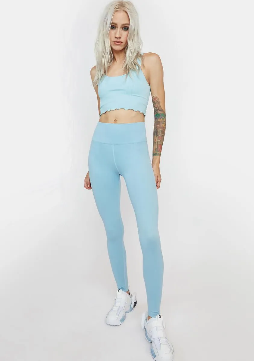 Sculpted Sky Print Leggings - Shop Now