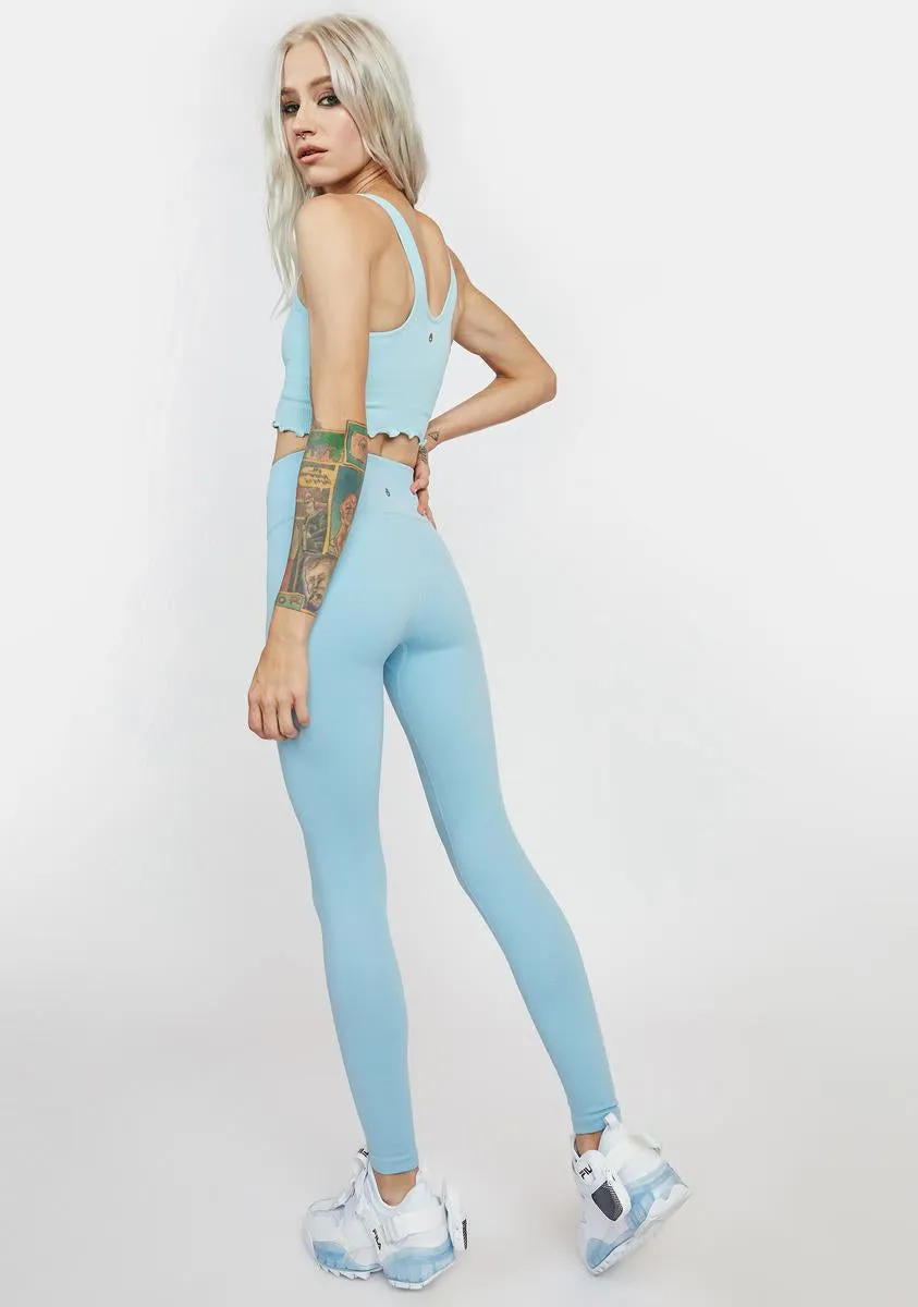 Sculpted Sky Print Leggings - Shop Now