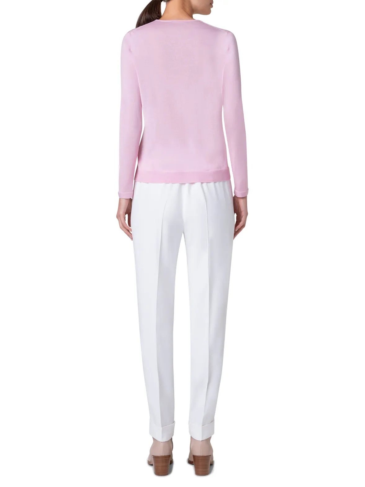 Cashmere Silk Knit Sweater - Shop Now