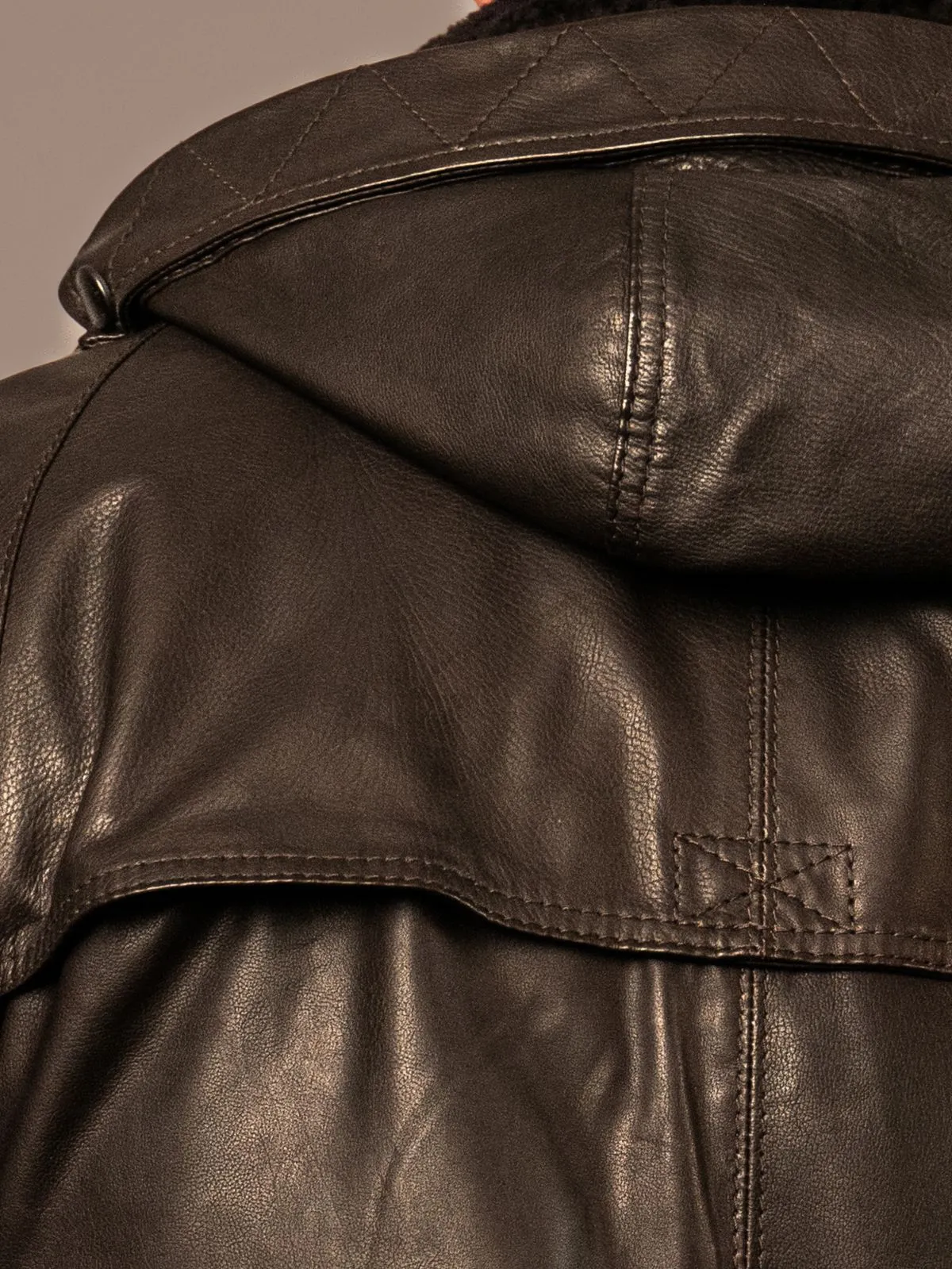 Sherman Men's Leather Coat - 3699.00 Euros.