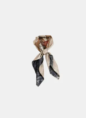 Silk Scarf with Reversible Design