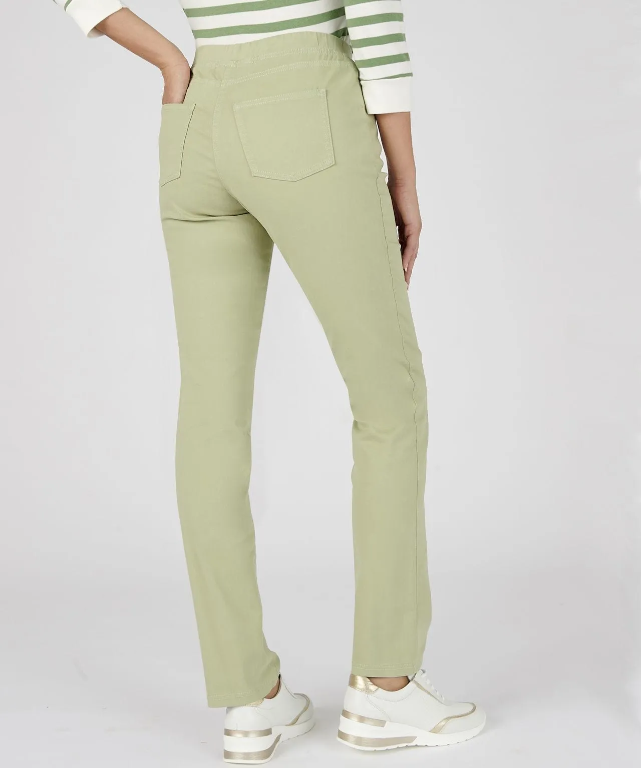 Slim Fit Pullon Stretch Trousers