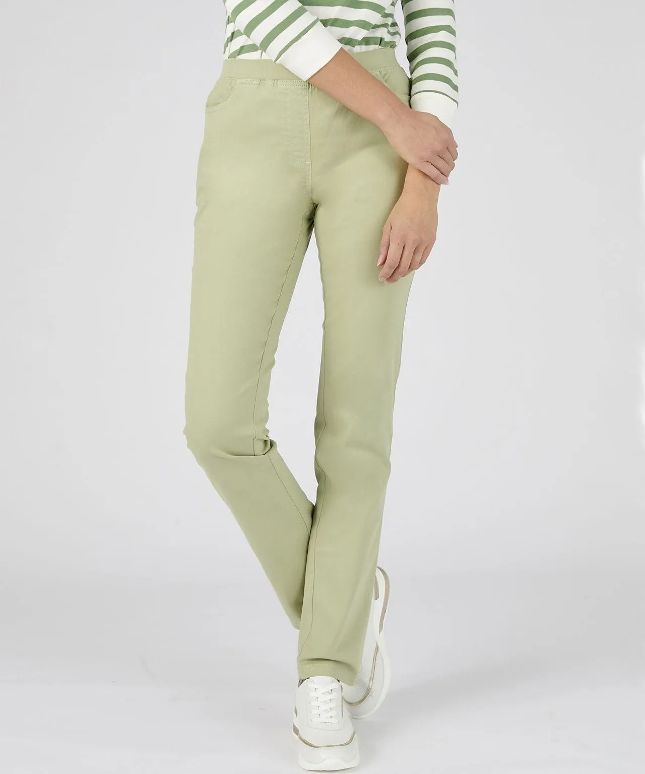 Slim Fit Pullon Stretch Trousers