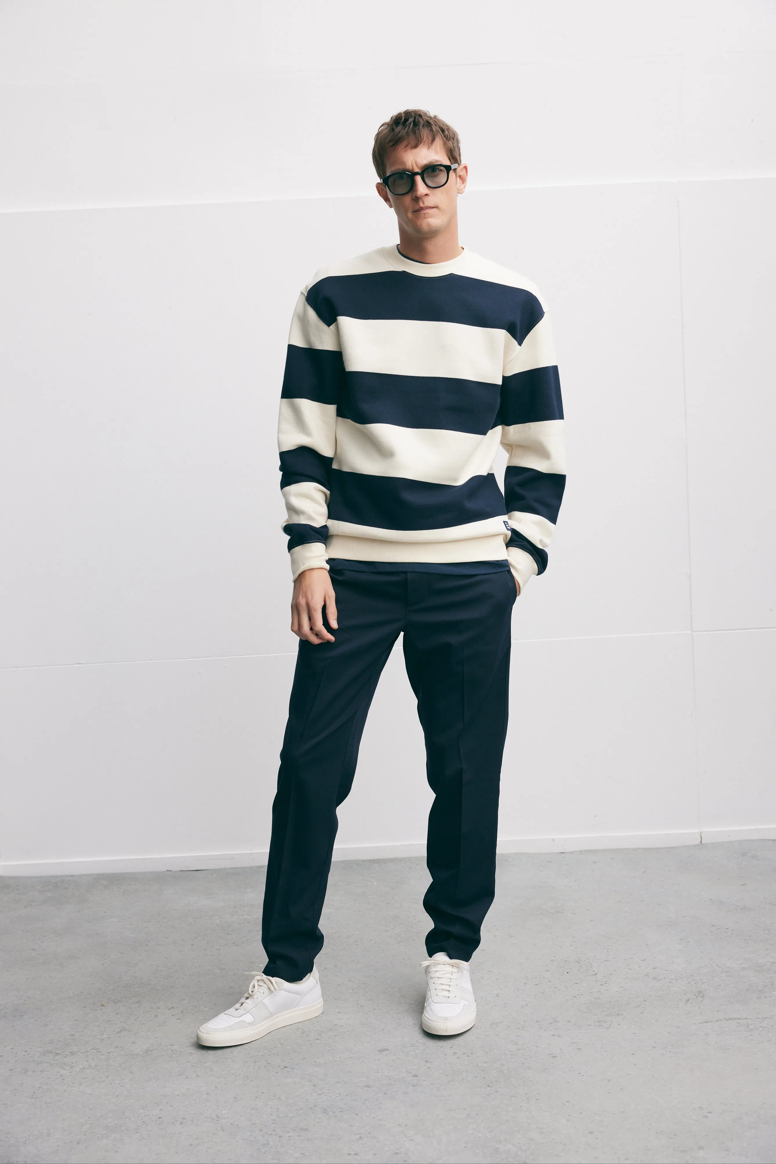 Striped Sweater with Bold Design - Shop Now