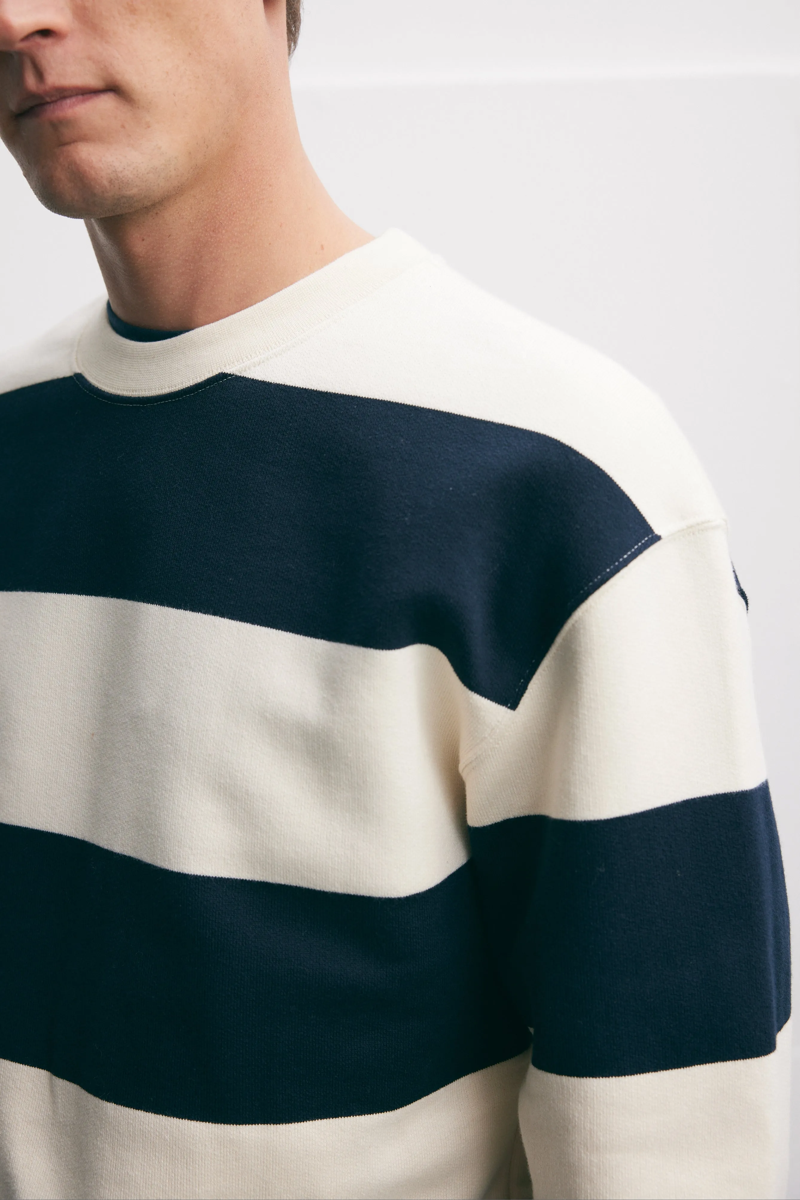 Striped Sweater with Bold Design - Shop Now