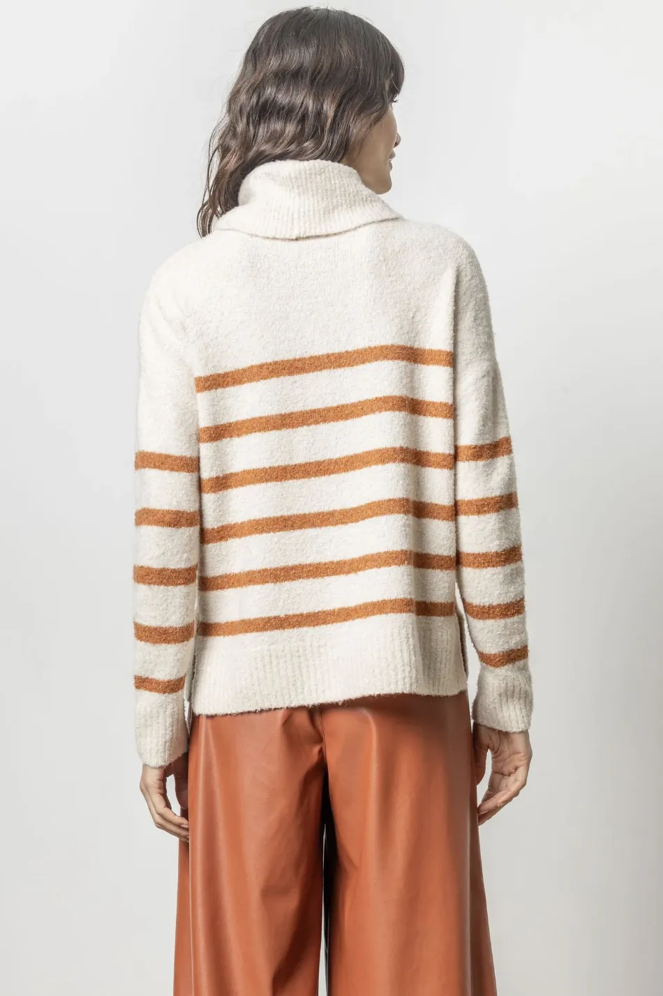 Striped Turtleneck Jumper