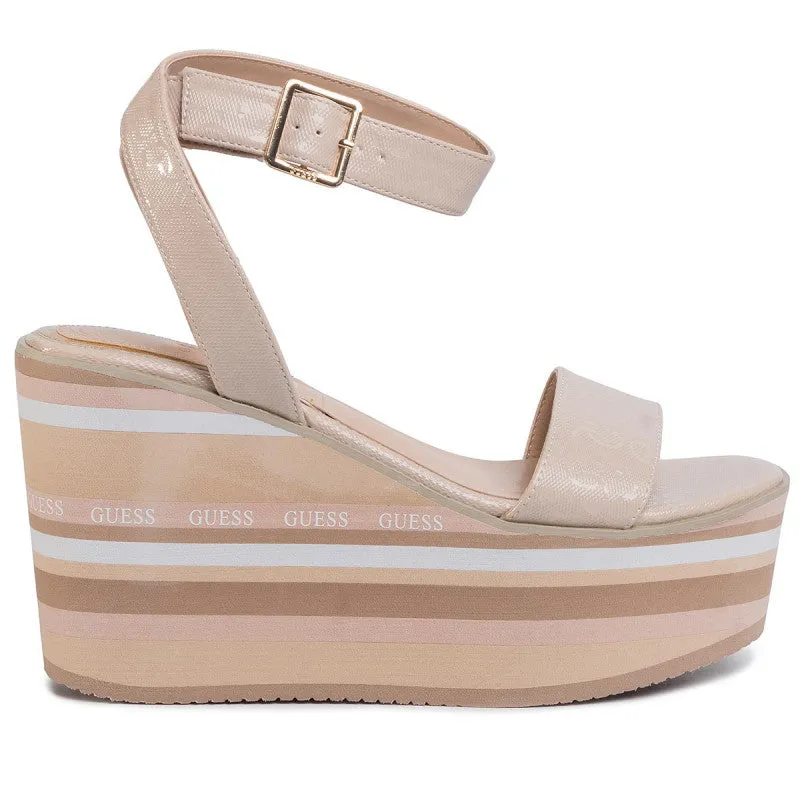 Summer Platform Slide Sandal.