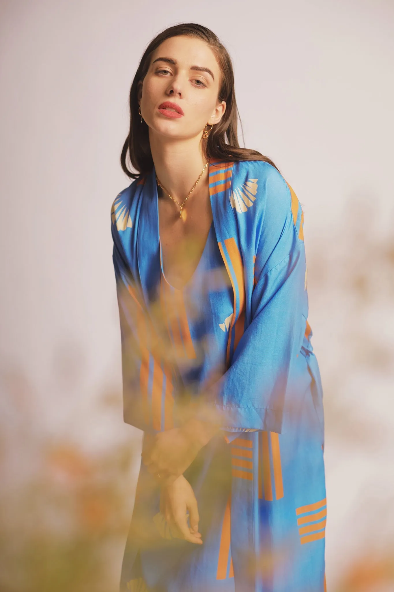 Sun Robe Seashell Print