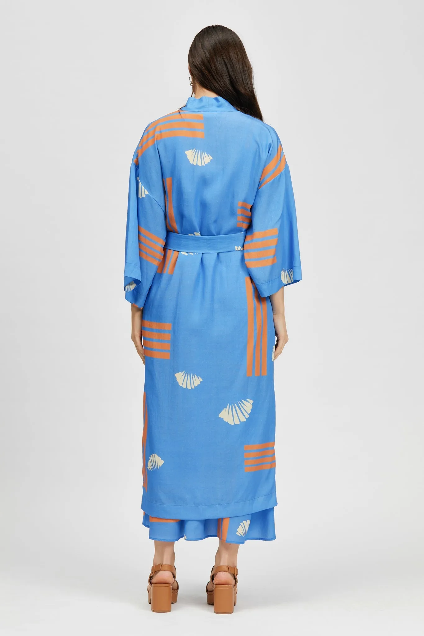 Sun Robe Seashell Print