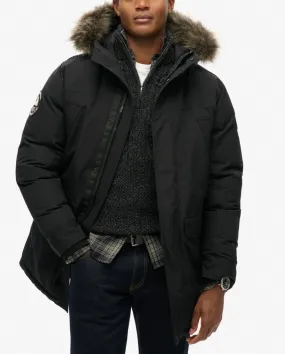 Superdry Jet Black Everest Faux Fur Parka Jacket