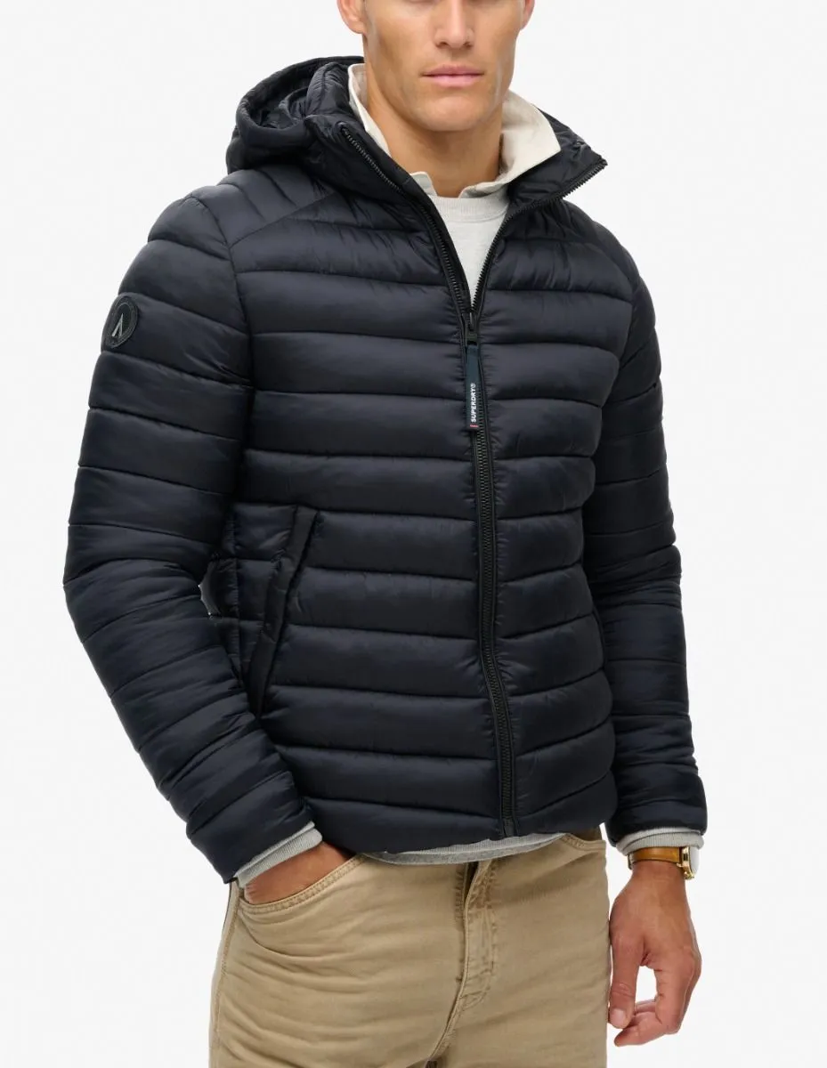 Superdry Eclipse Navy Hooded Fuji Sport Padded Jacket