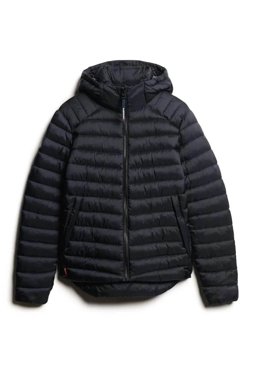 Superdry Eclipse Navy Hooded Fuji Sport Padded Jacket