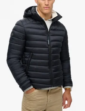 Superdry Eclipse Navy Hooded Fuji Sport Padded Jacket