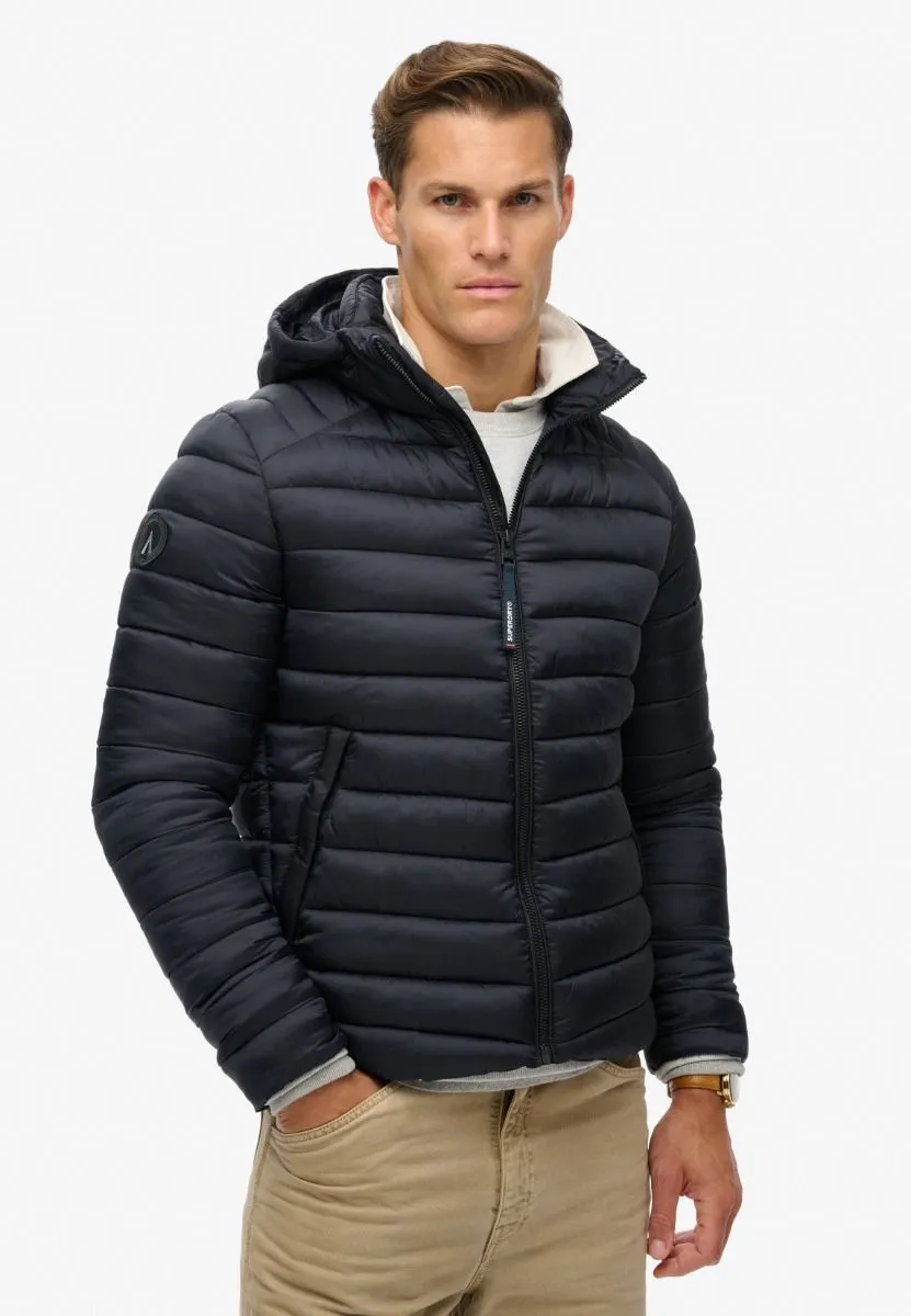 Superdry Eclipse Navy Hooded Fuji Sport Padded Jacket