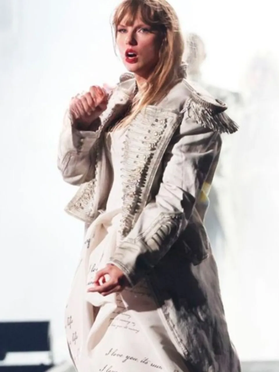 Taylor Swift Paris Tour 2024 Outfit with Coat Style