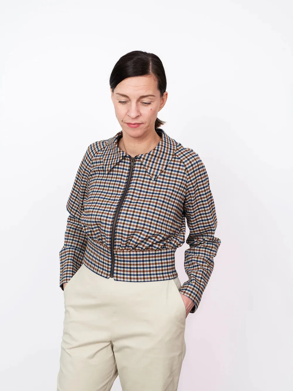 Cropped Jacket Sewing Pattern for XL to 3XL by THE ASSEMBLY LINE