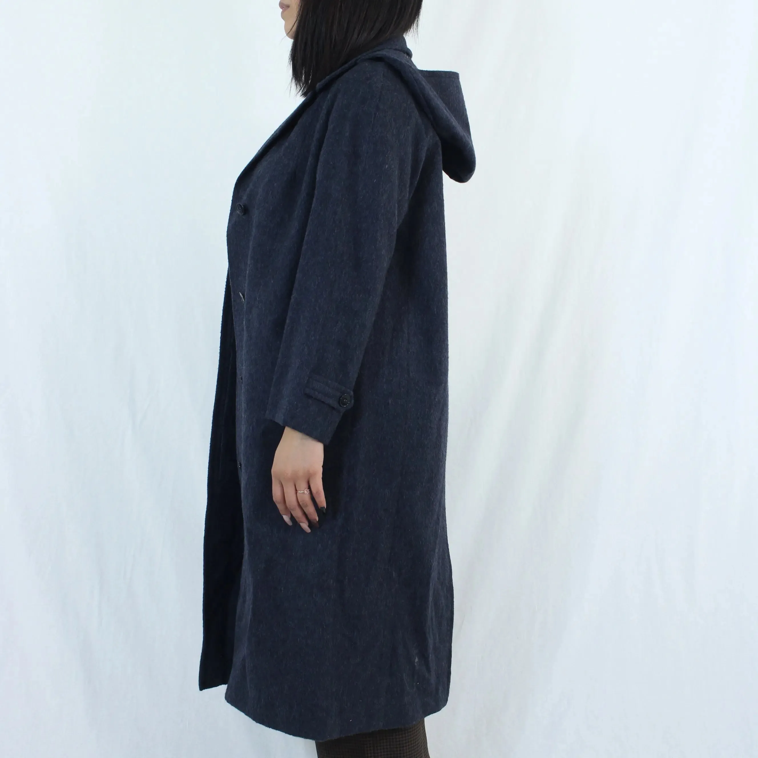 ThriftTale Hooded Vintage Wool Coat