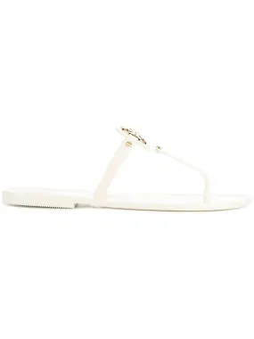 TORY BURCH Miller White and Gold Sandals