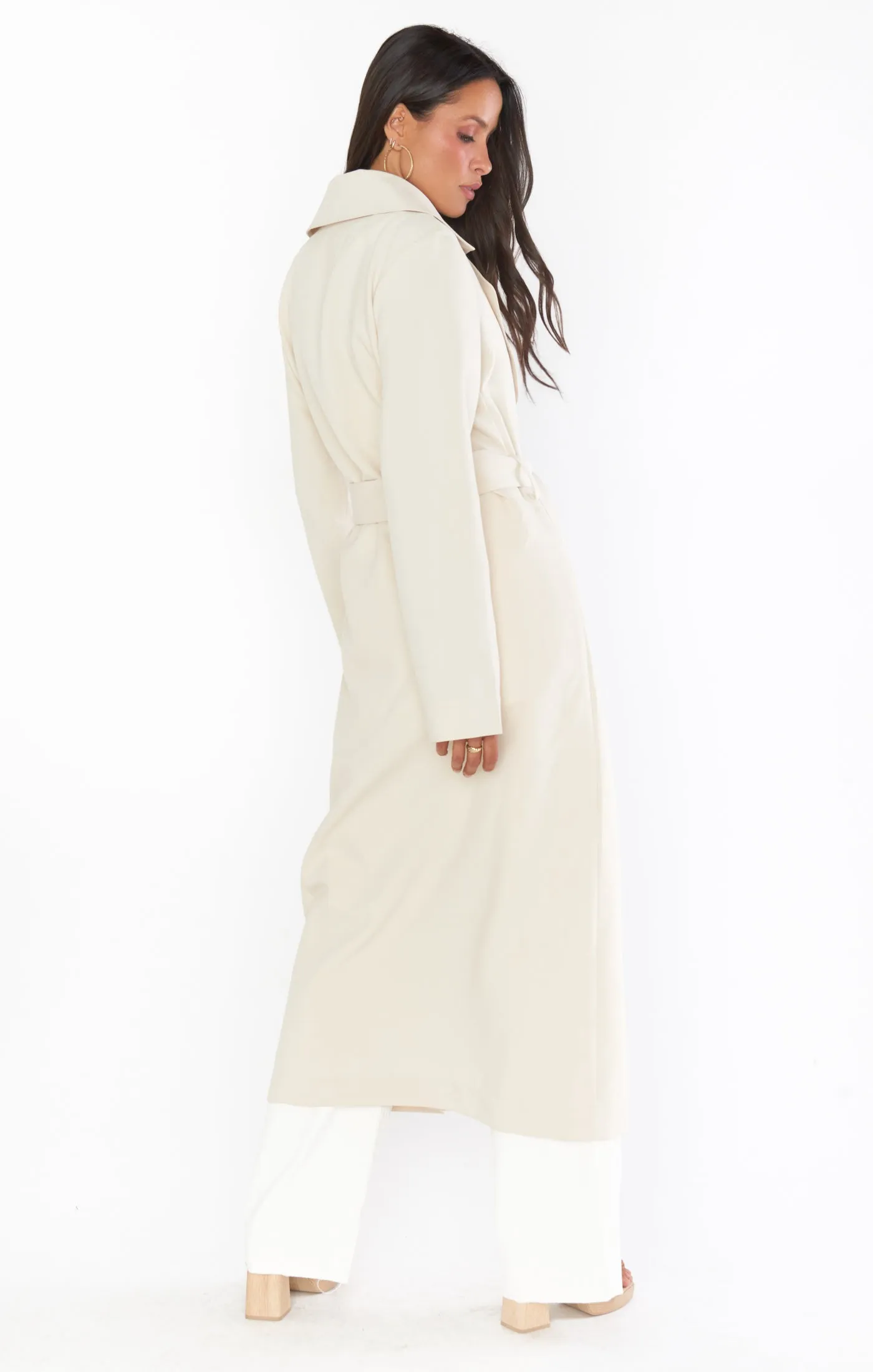 Trevor Trench Off White - Stylish and Trendy Apparel