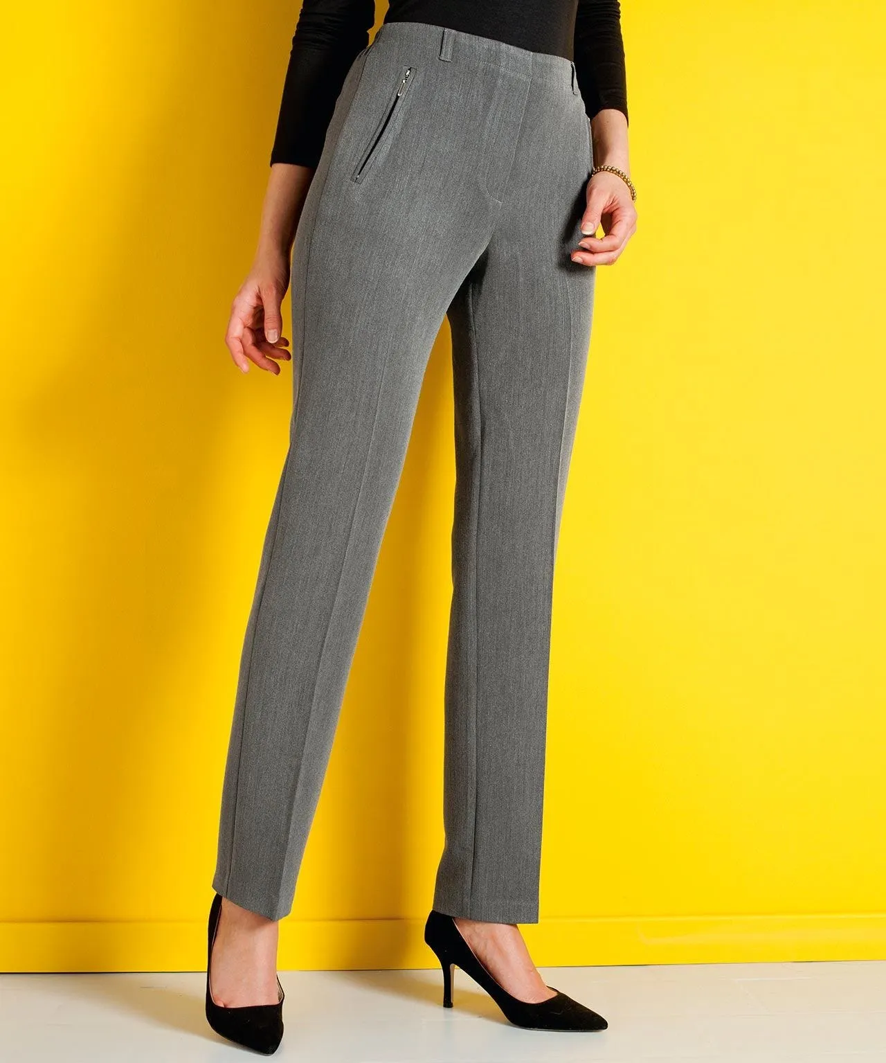 Trousers with Zip Detail