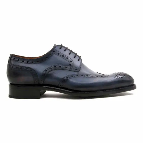 Ugo Vasare Grey H and H Brogue Hand Burnished Wing Tip Shoes