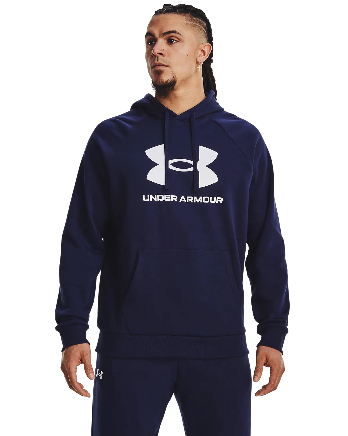 Under Armour 1379758 Rival Fleece Logo Hd 410 Navy