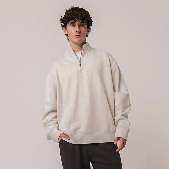 Unisex Quarter Zip Oat Marle Hoodies & Crews - Stirling Sports