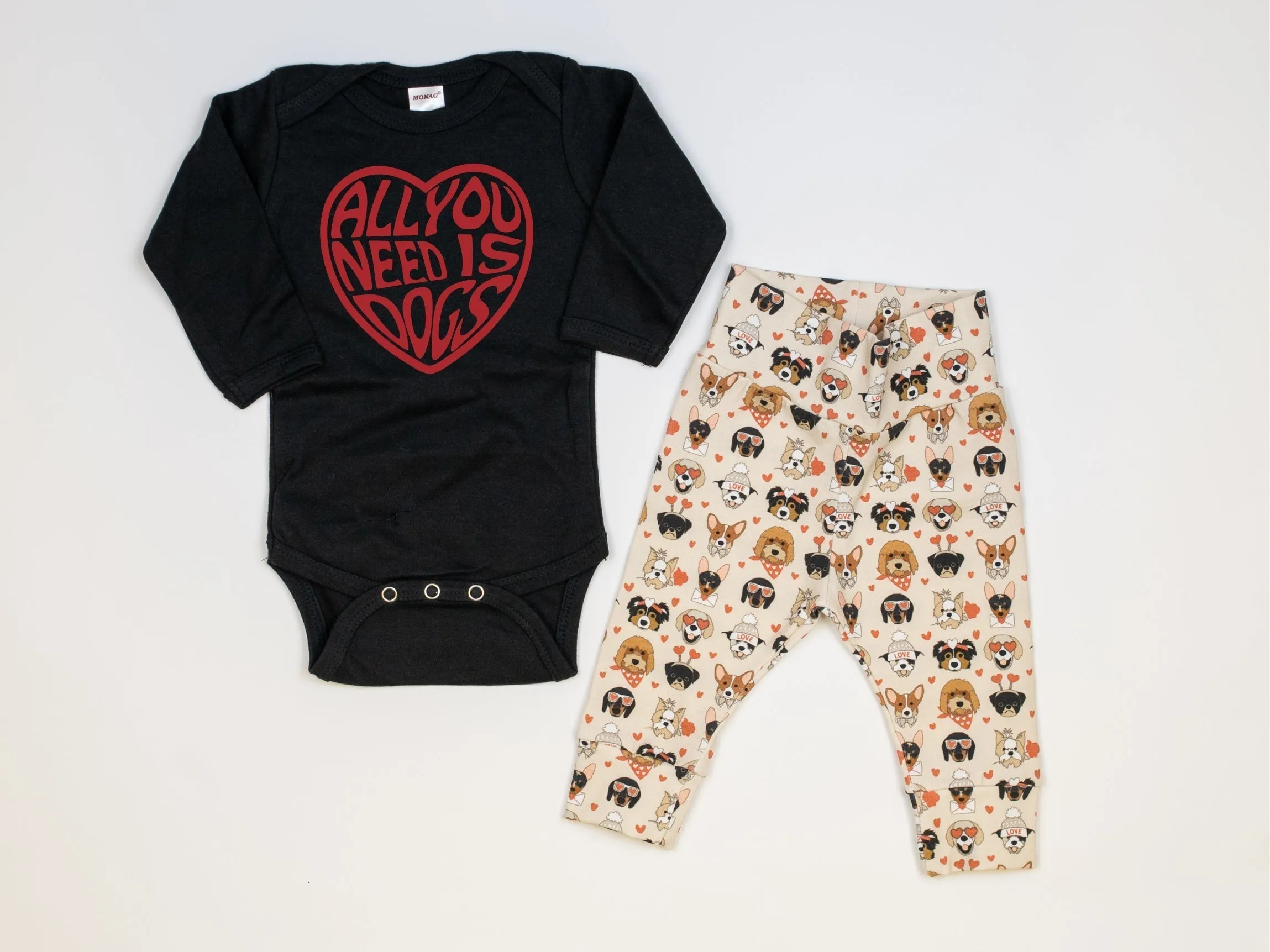 Valentine Dog Print Leggings