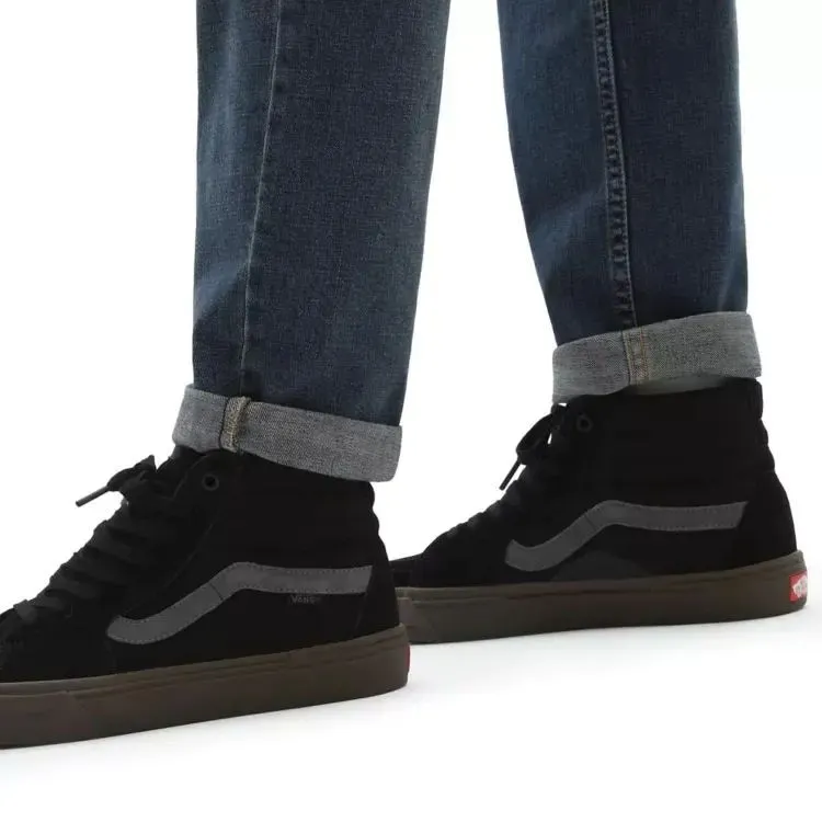 Vans BMX Sk8-Hi High-Top Skate Shoes in Black/Dark Gum