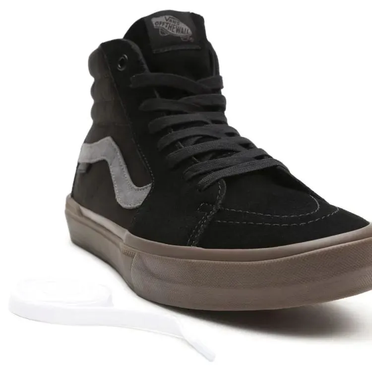 Vans BMX Sk8-Hi High-Top Skate Shoes in Black/Dark Gum