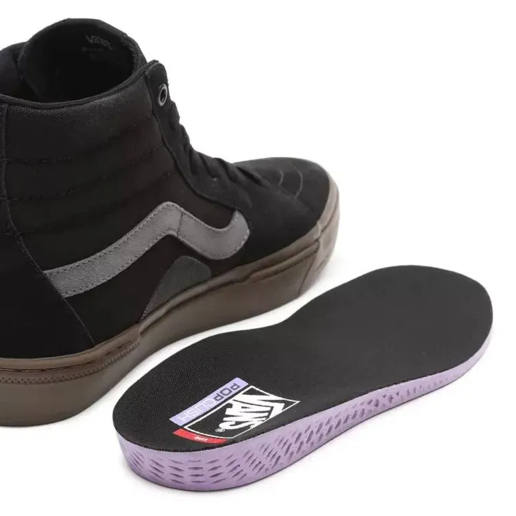 Vans BMX Sk8-Hi High-Top Skate Shoes in Black/Dark Gum