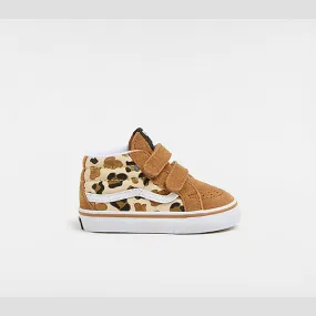 Brown Vans Toddler Sk8-Mid Reissue Hook and Loop Shoes