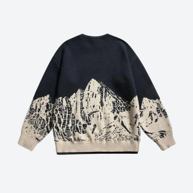 Vintage Knitted Mountain Sweater