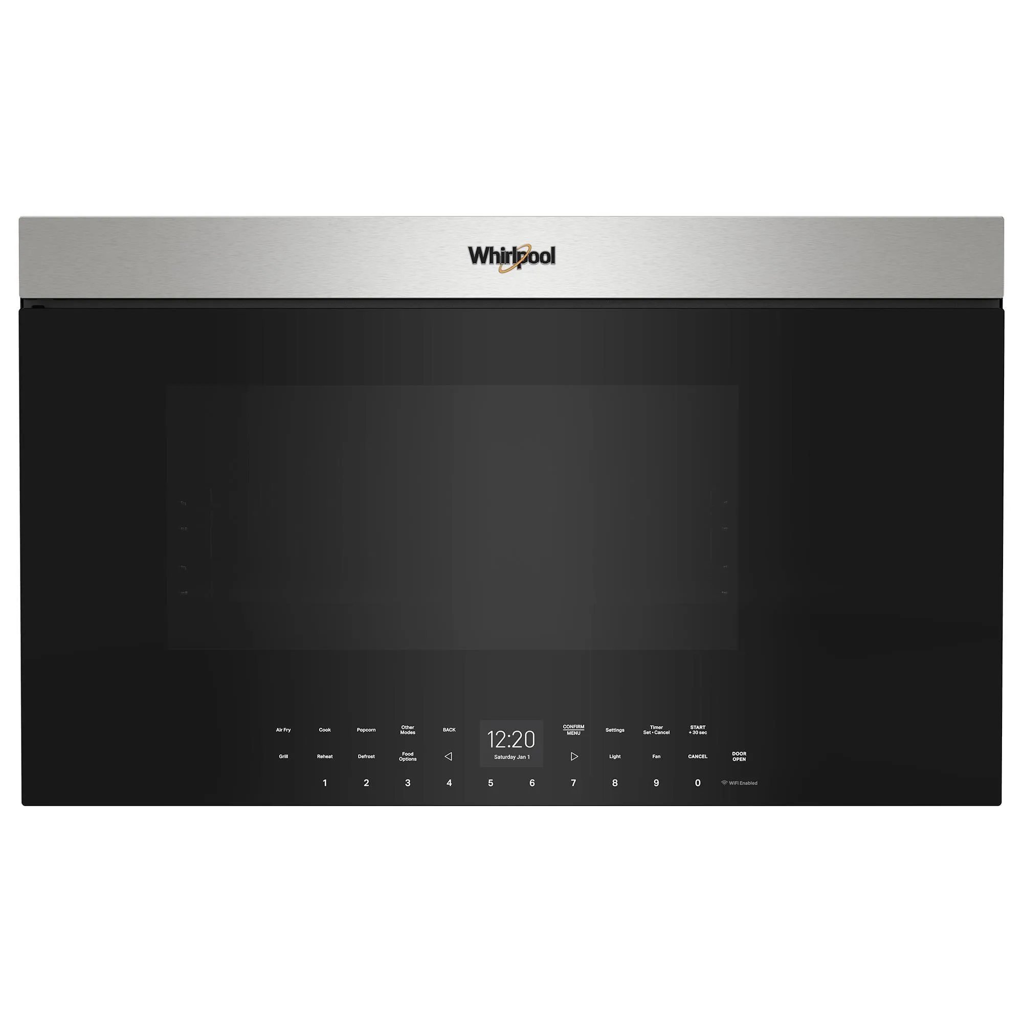 Whirlpool 1.1 Cu. Ft. Over-the-Range Microwave with Air Fry in Stainless Steel