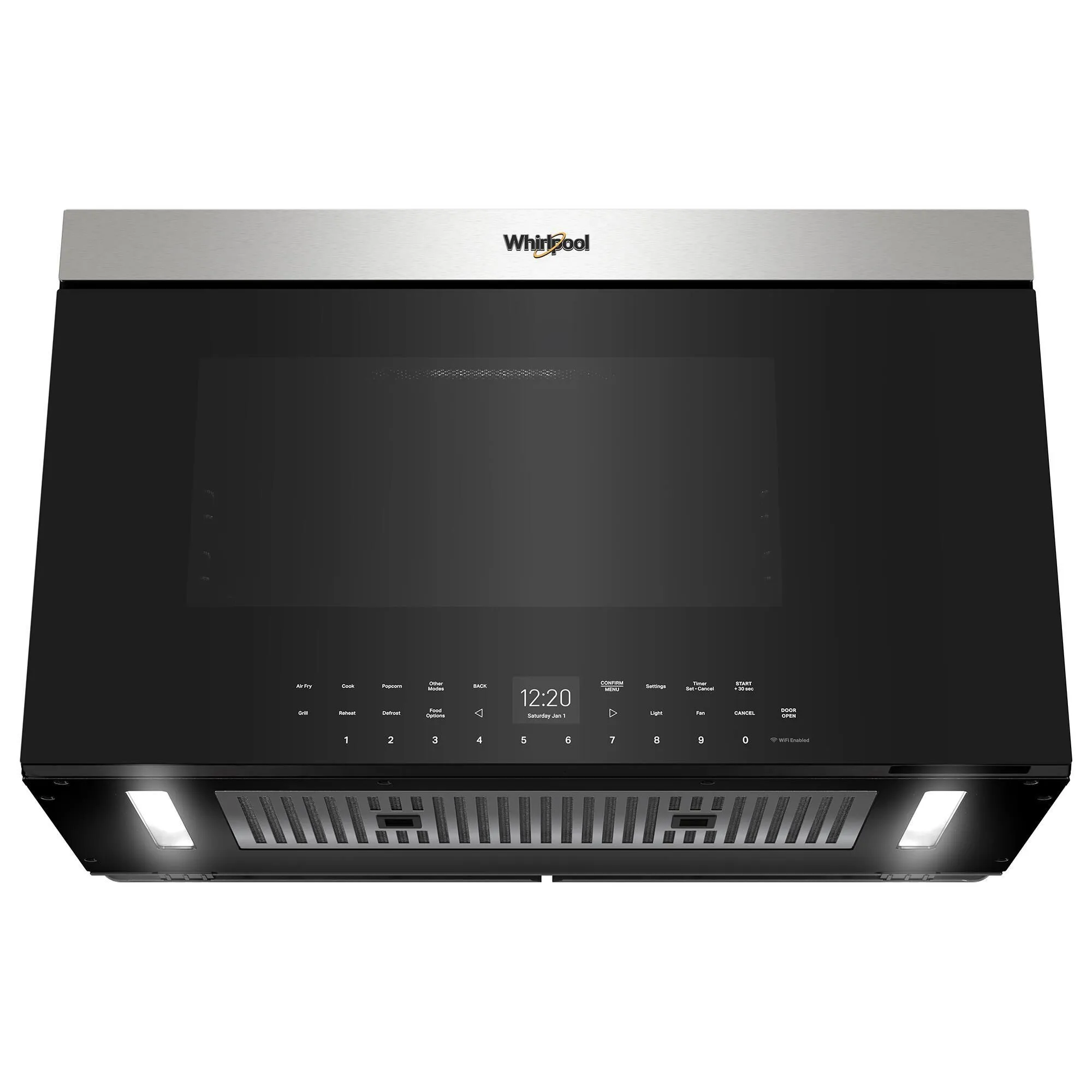 Whirlpool 1.1 Cu. Ft. Over-the-Range Microwave with Air Fry in Stainless Steel