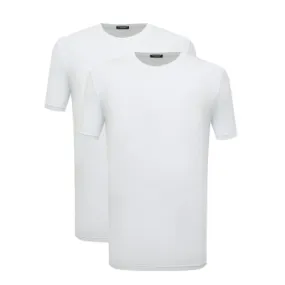 White D2 DCX200050 Bi-Pack Men's T-shirt by DSquared2 PE24