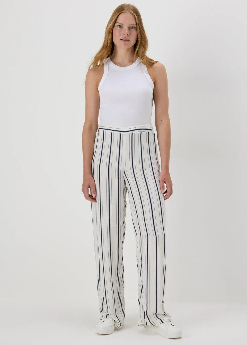 White Stripe Trousers