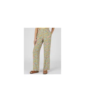 Wide-leg Printed Trousers