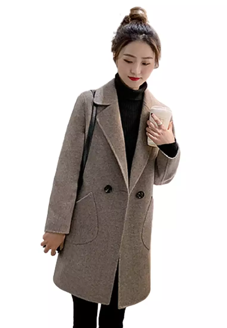 Winter Lapel Trench Coat by Halo