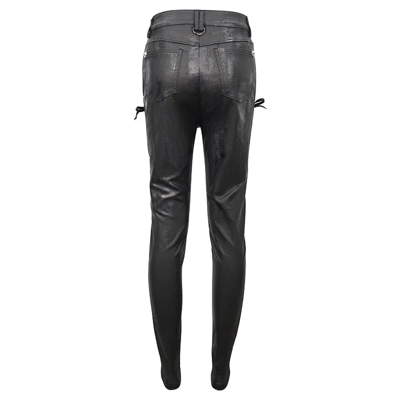 Punk Mesh Splice Leggings for Women