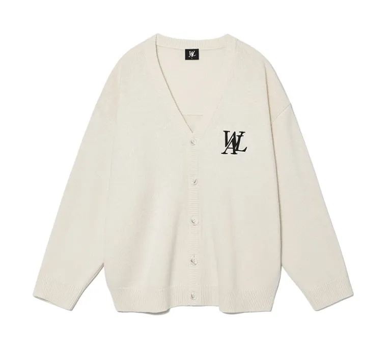 WOOALONG Casual Style Street Style Logo Cardigans Unisex