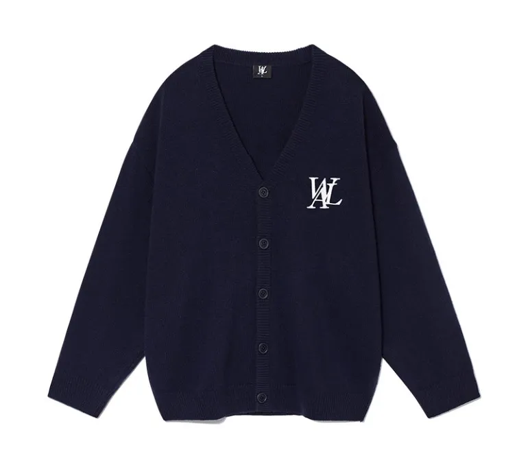 WOOALONG Casual Style Street Style Logo Cardigans Unisex