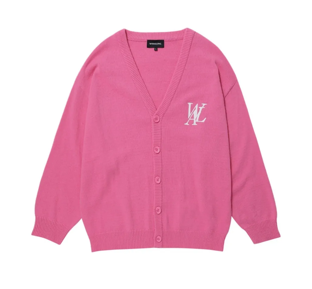 WOOALONG Casual Style Street Style Logo Cardigans Unisex