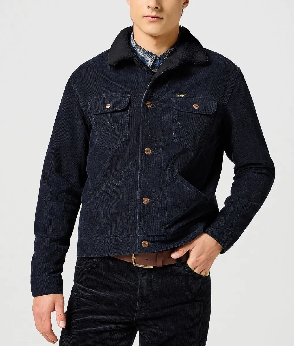 Black Wrangler 124MJ Sherpa Corduroy Jacket