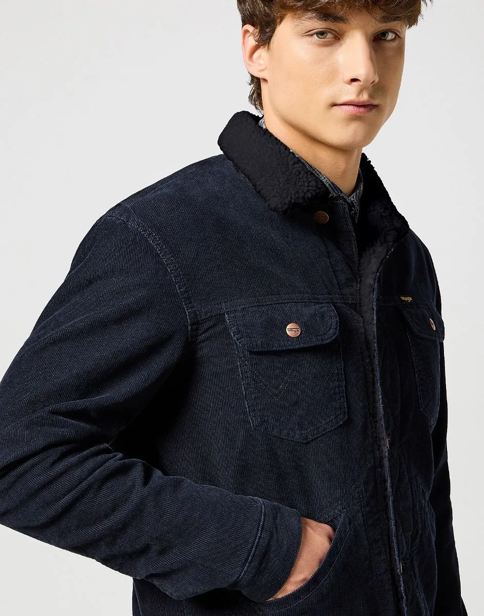 Black Wrangler 124MJ Sherpa Corduroy Jacket