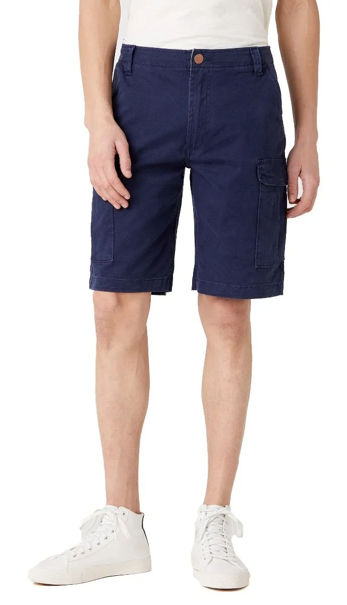 Lakeport Blue Casey Cargo Cotton Shorts by Wrangler