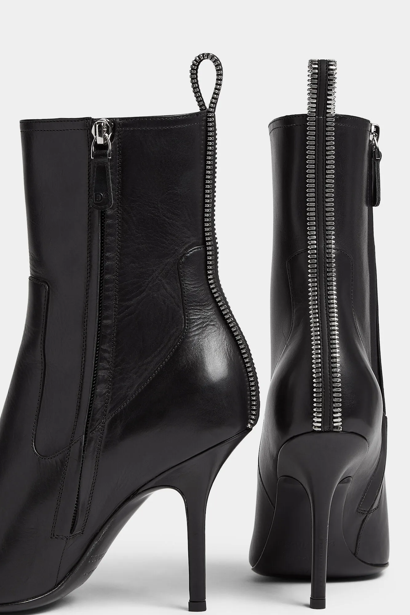 Trendy Zip-Up Heeled Ankle Boots